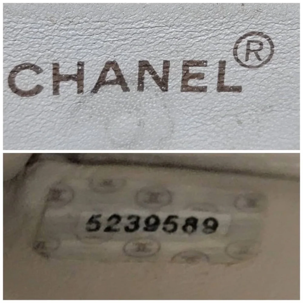 Authentic CHANEL Vintage Caviar Beige Flap Bag Beige Cream 24k Gold